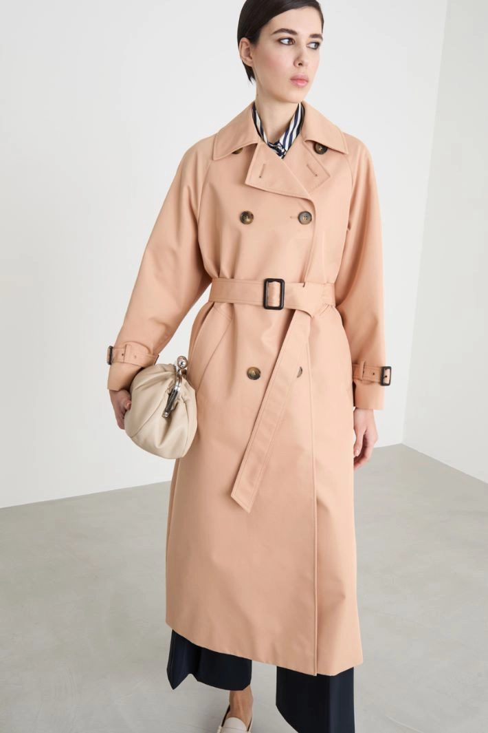 Double-breasted trench coat - PINK