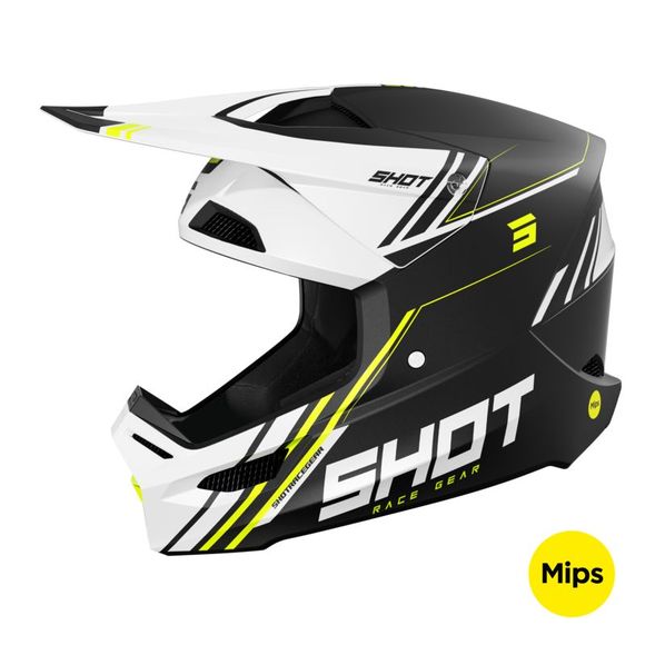 Cross Shot Race Helmet - Sprint 2025 - Black / YellowRef: SO2559