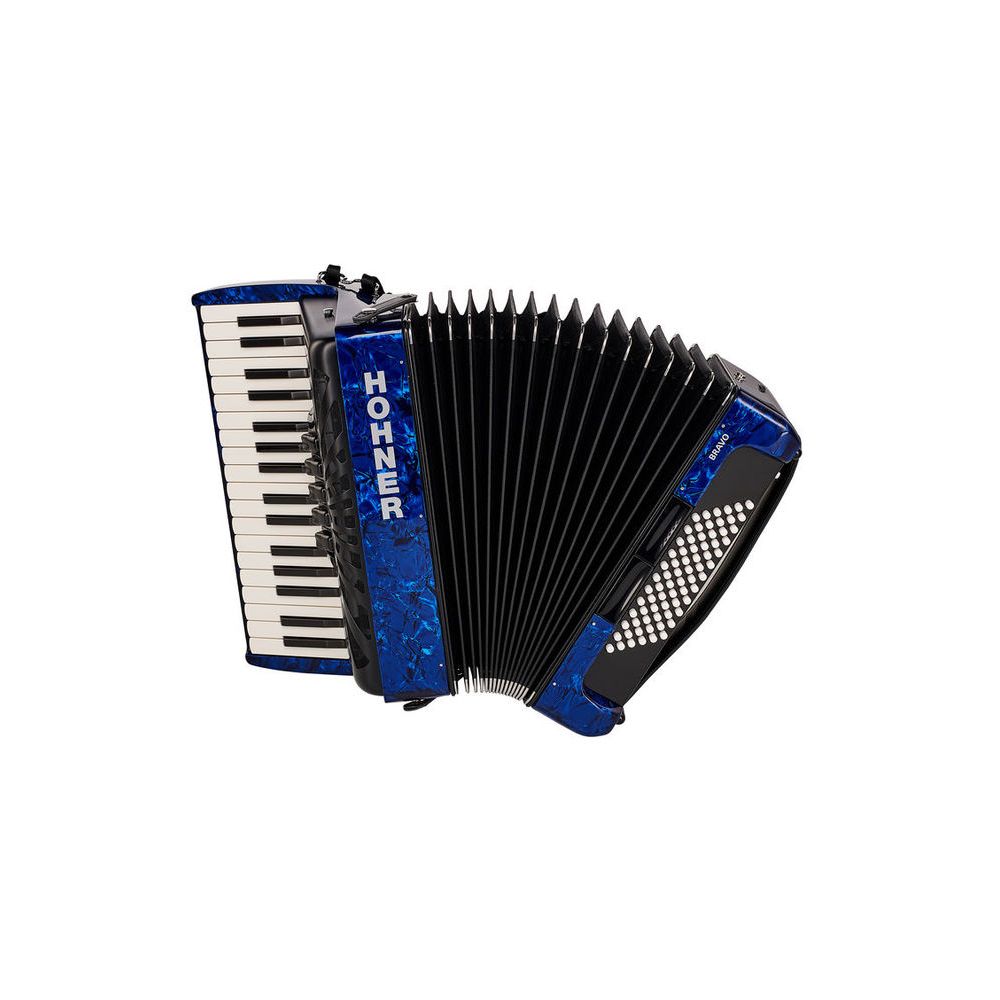 Hohner Bravo III 72 Blue silent key – Thomann Ireland