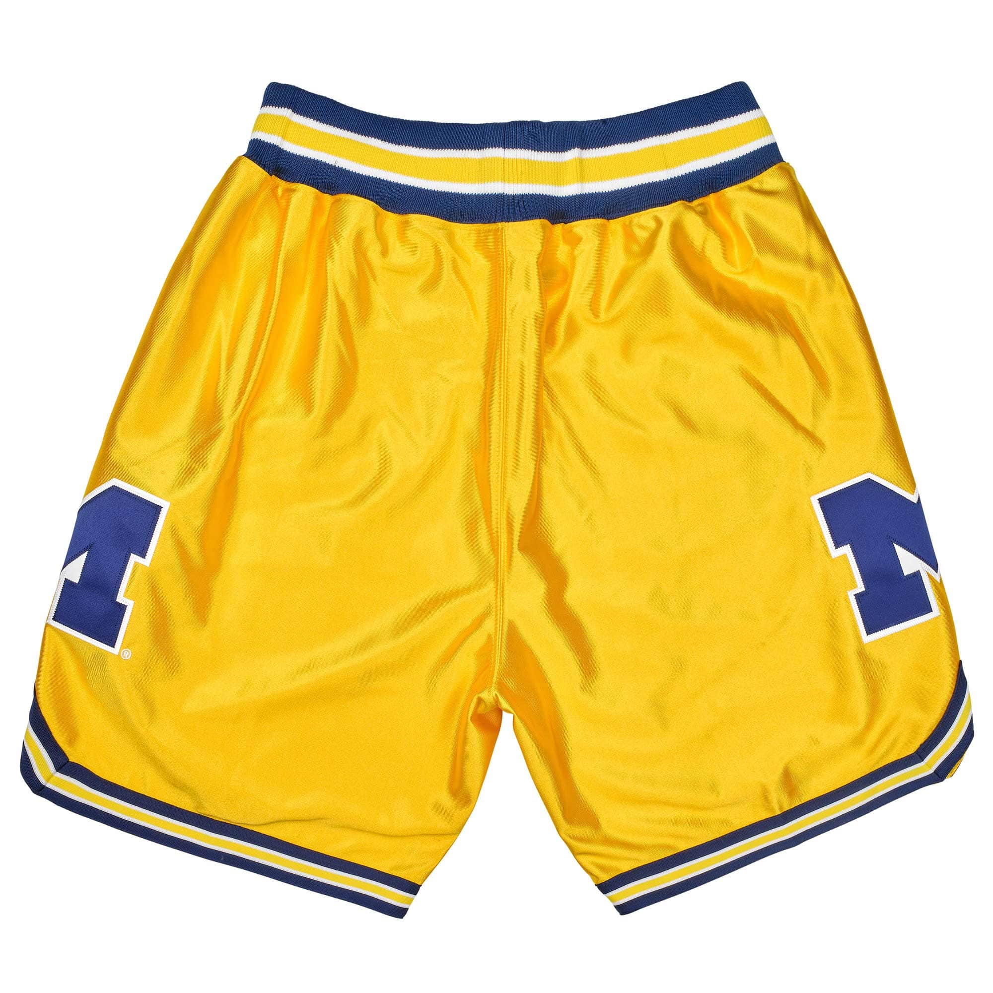 Michigan Wolverines 1991-92 Mitchell & Ness Authentic NCAA Shorts Yellow