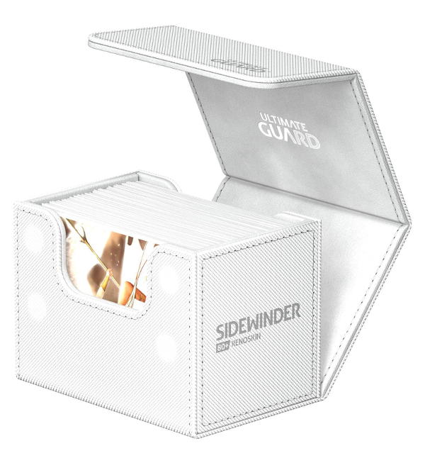 Ultimate Guard Sidewinder 80+ Xenoskin Monocolor Deck Box - White