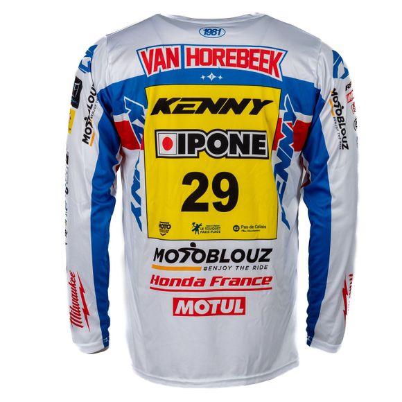 Maillot cross Kenny REPLICA HONDA MOTOBLOUZ SR JEREMY VAN HOREBEEK 2025 - Bleu / BlancRef : KE2489 / 251-3304050-00