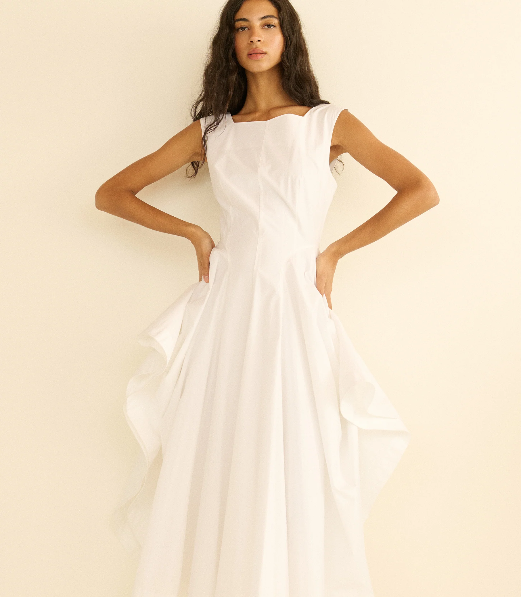 Riviere Maxi Dress - Salt