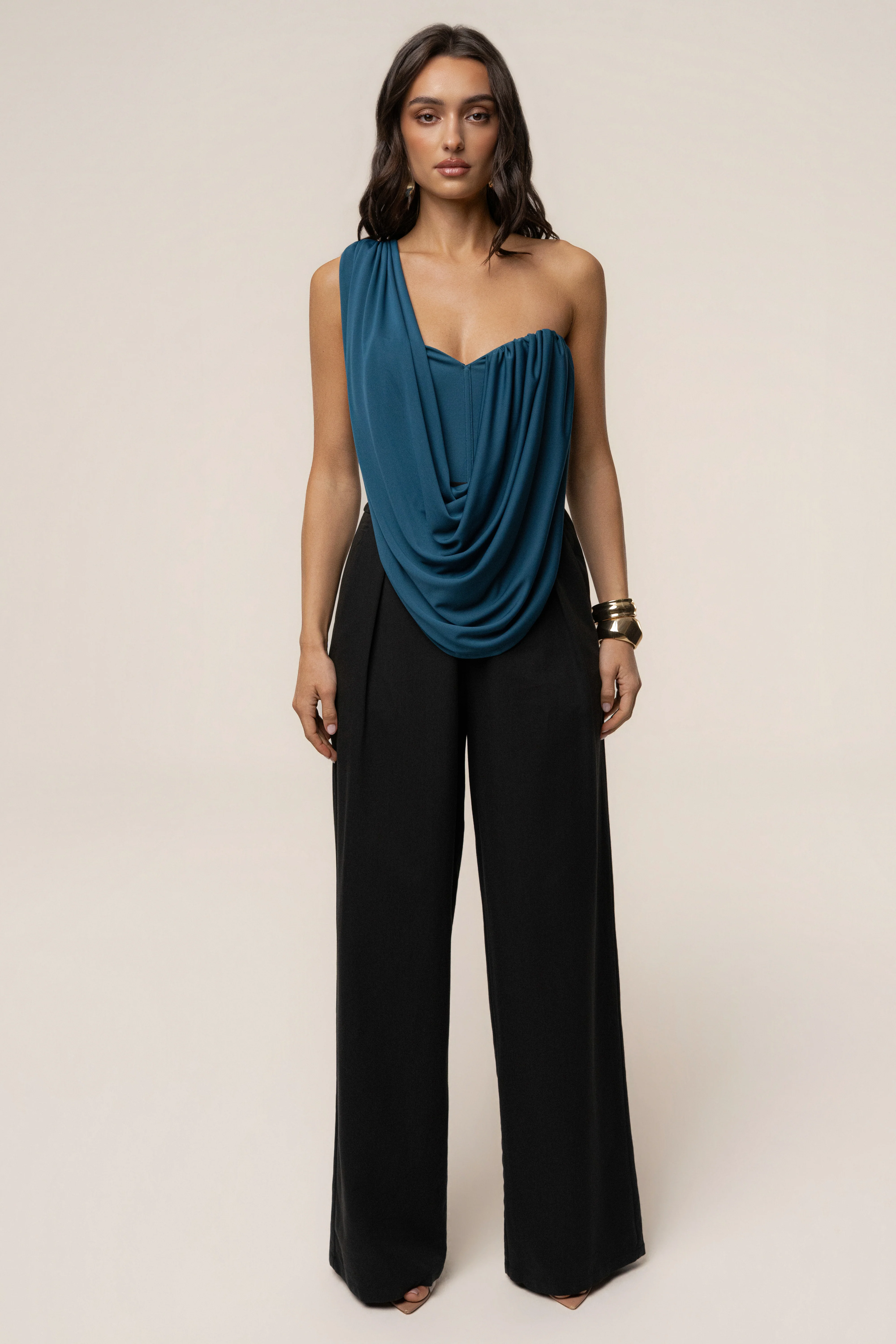 Dark Teal Night Bloom Bodysuit