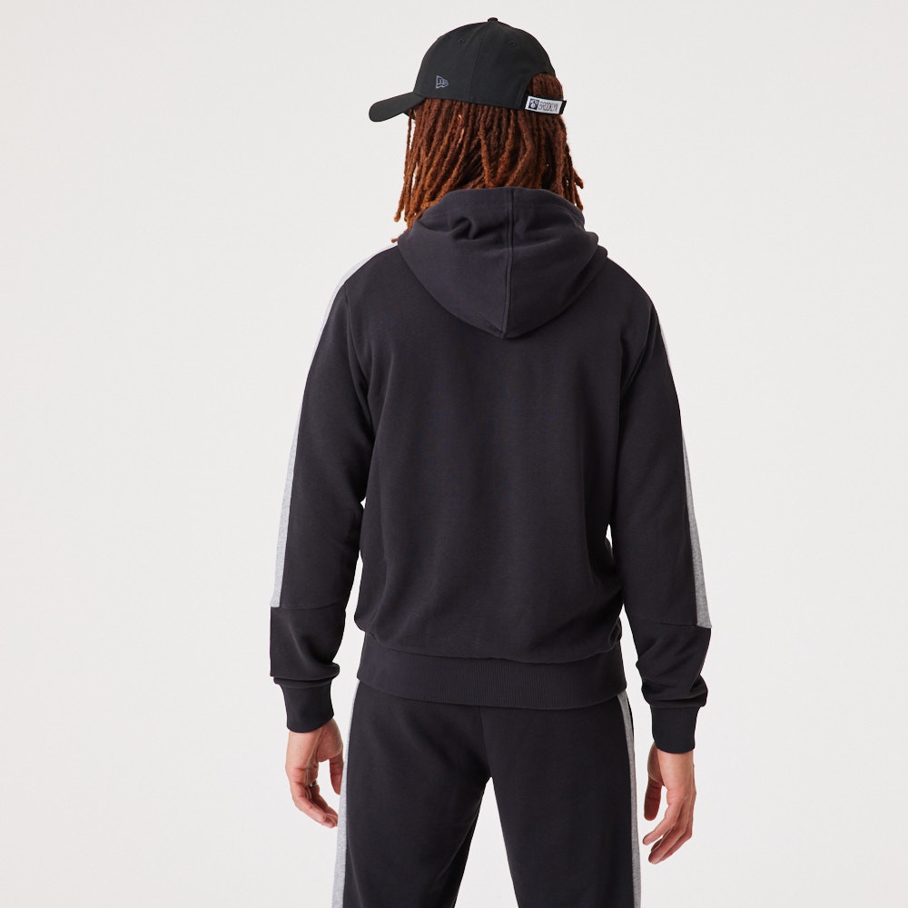 Brooklyn Nets Script New Era NBA Full-Zip Hoodie Black