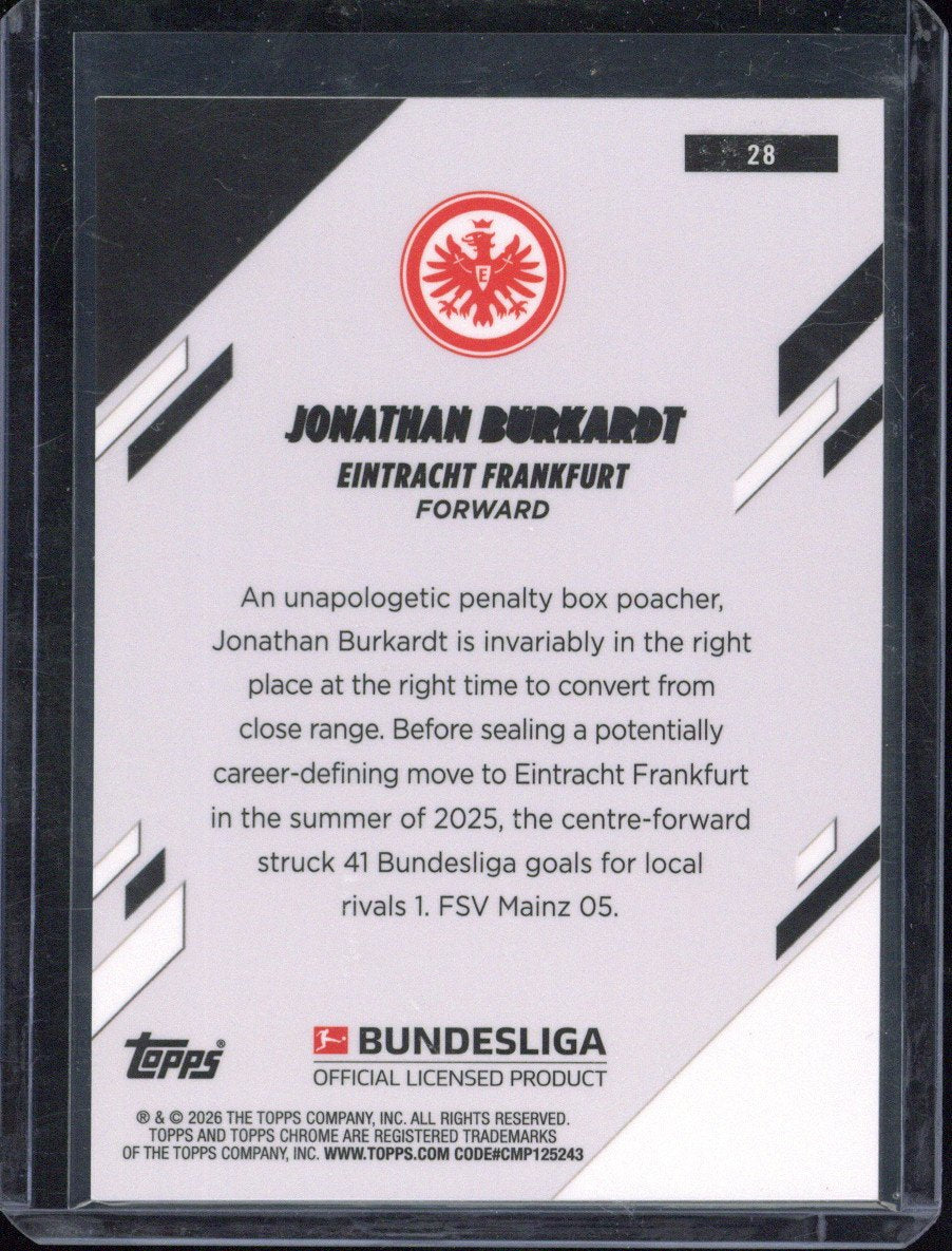 2025-26 Topps Chrome Jonathan Burkhardt /30 #28