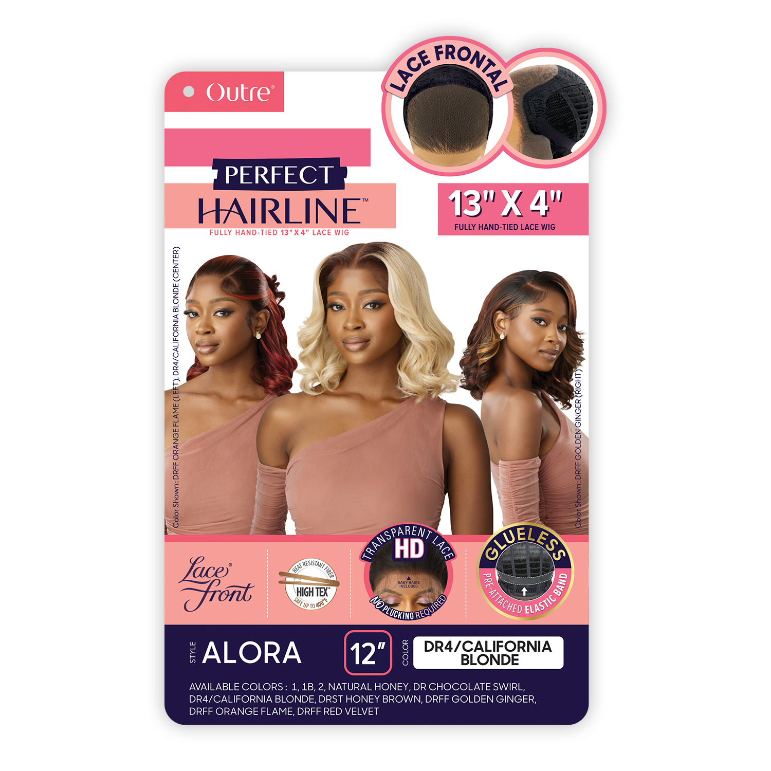 Outre HD Lace Front Wig Perfect Hairline Glueless Fully Hand-Tied 13X4 Lace Wig Alora