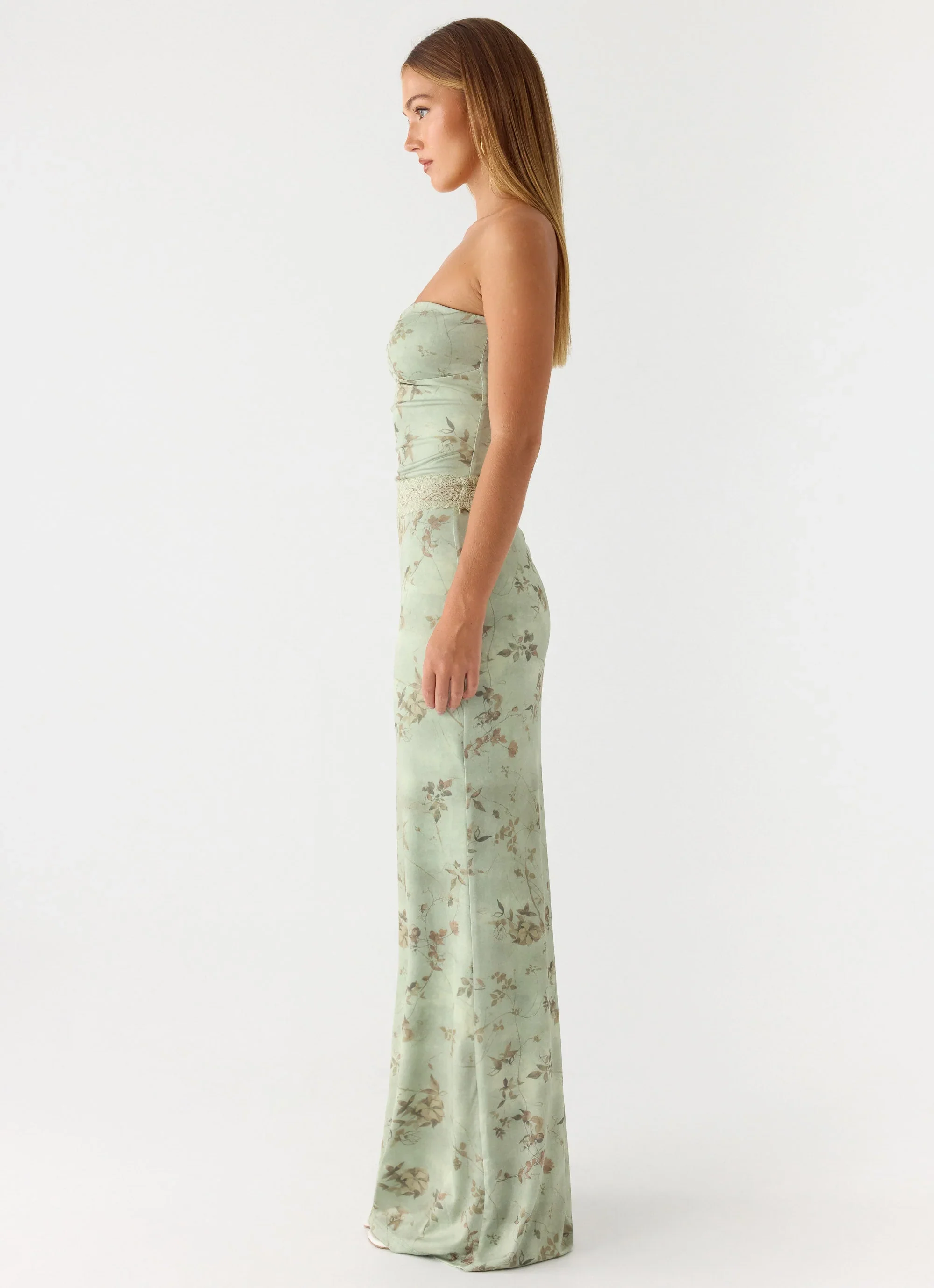 Come Through Maxi Dress - Wispy Fern