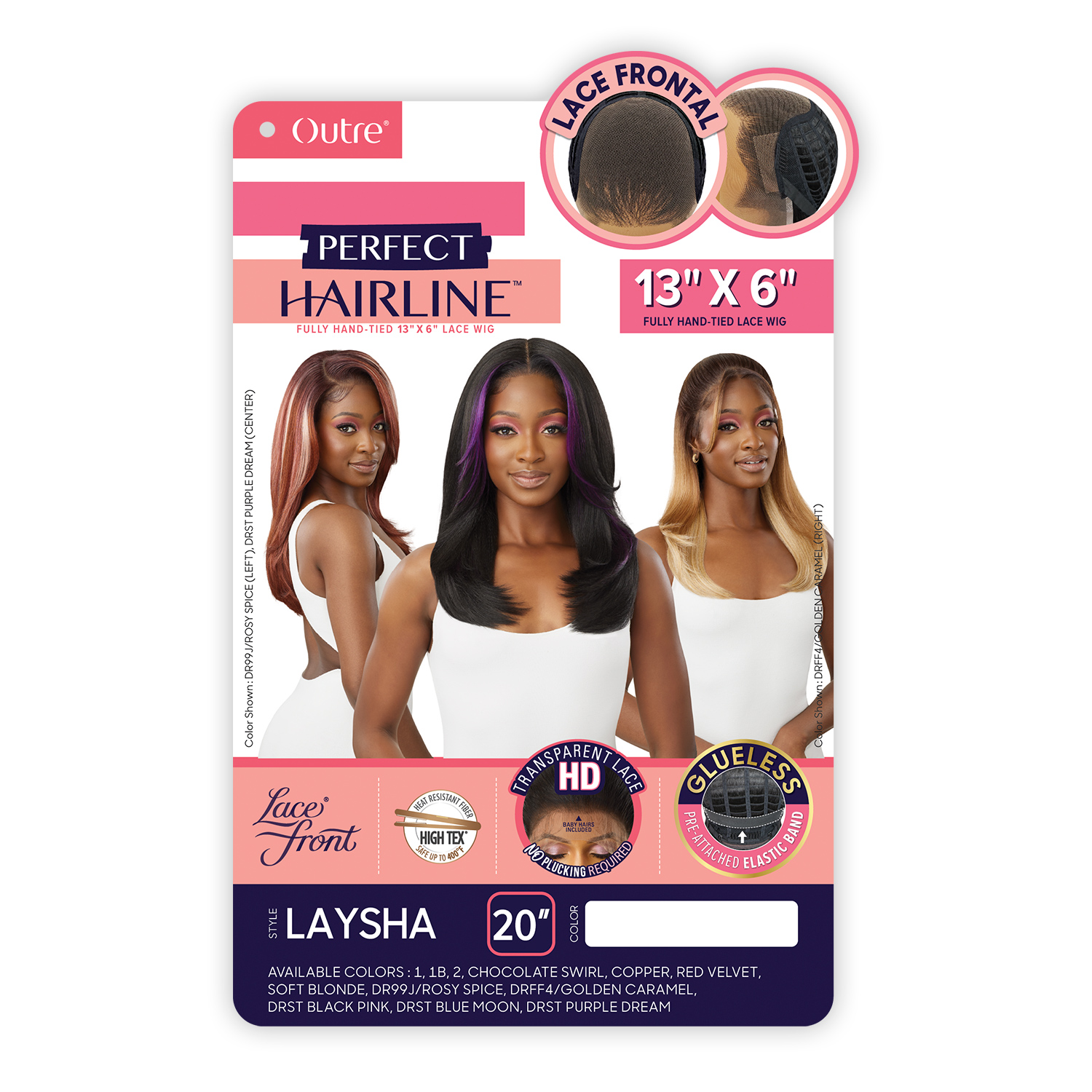 Outre HD Lace Frontal Wig Perfect Hairline Glueless Fully Hand-Tied 13X6 Lace Wig Laysha