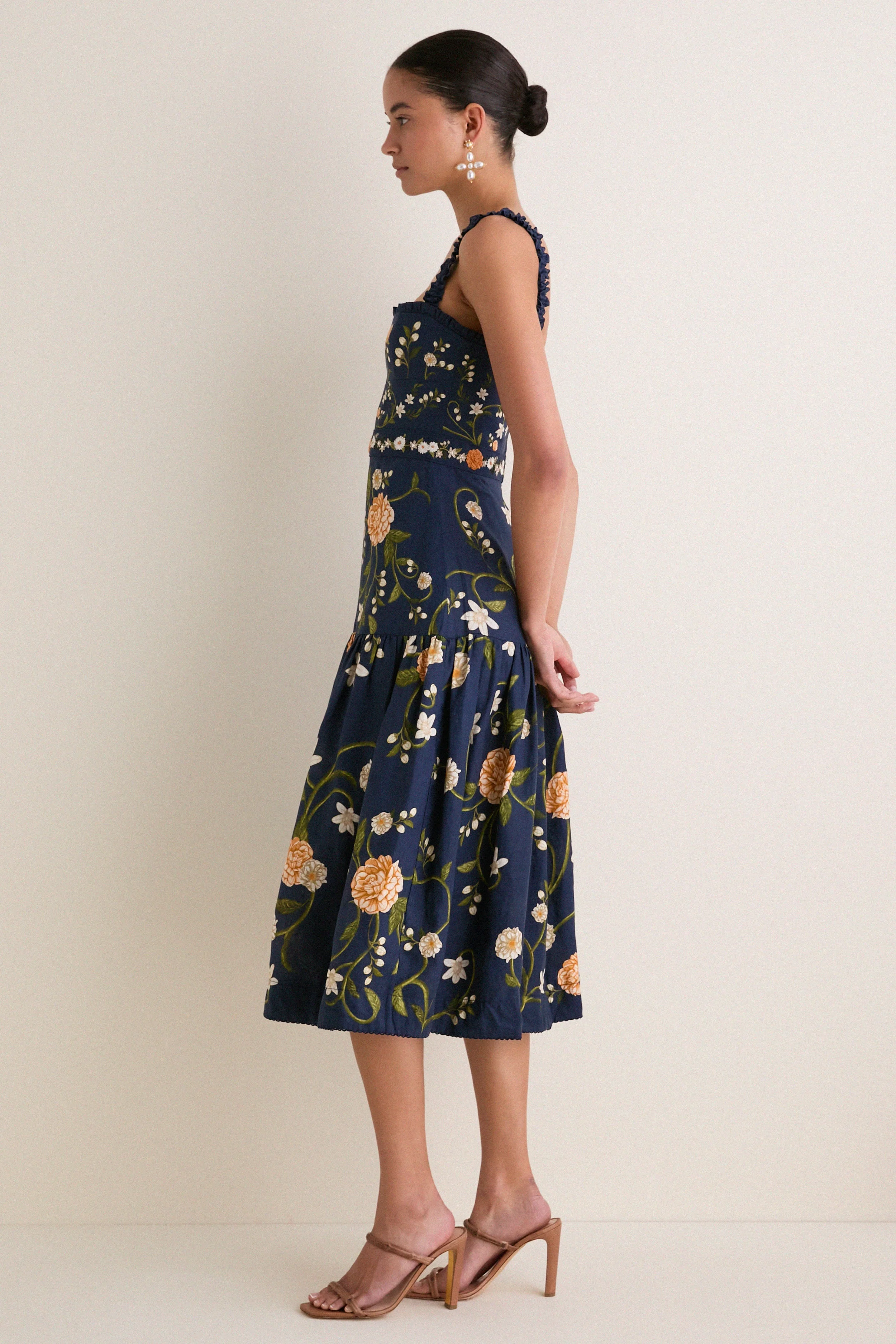 Valle Nispero Midi Dress