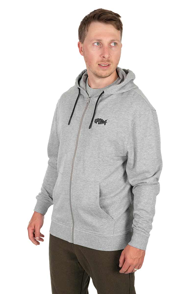 Spomb™ Grey Zipped Hoody