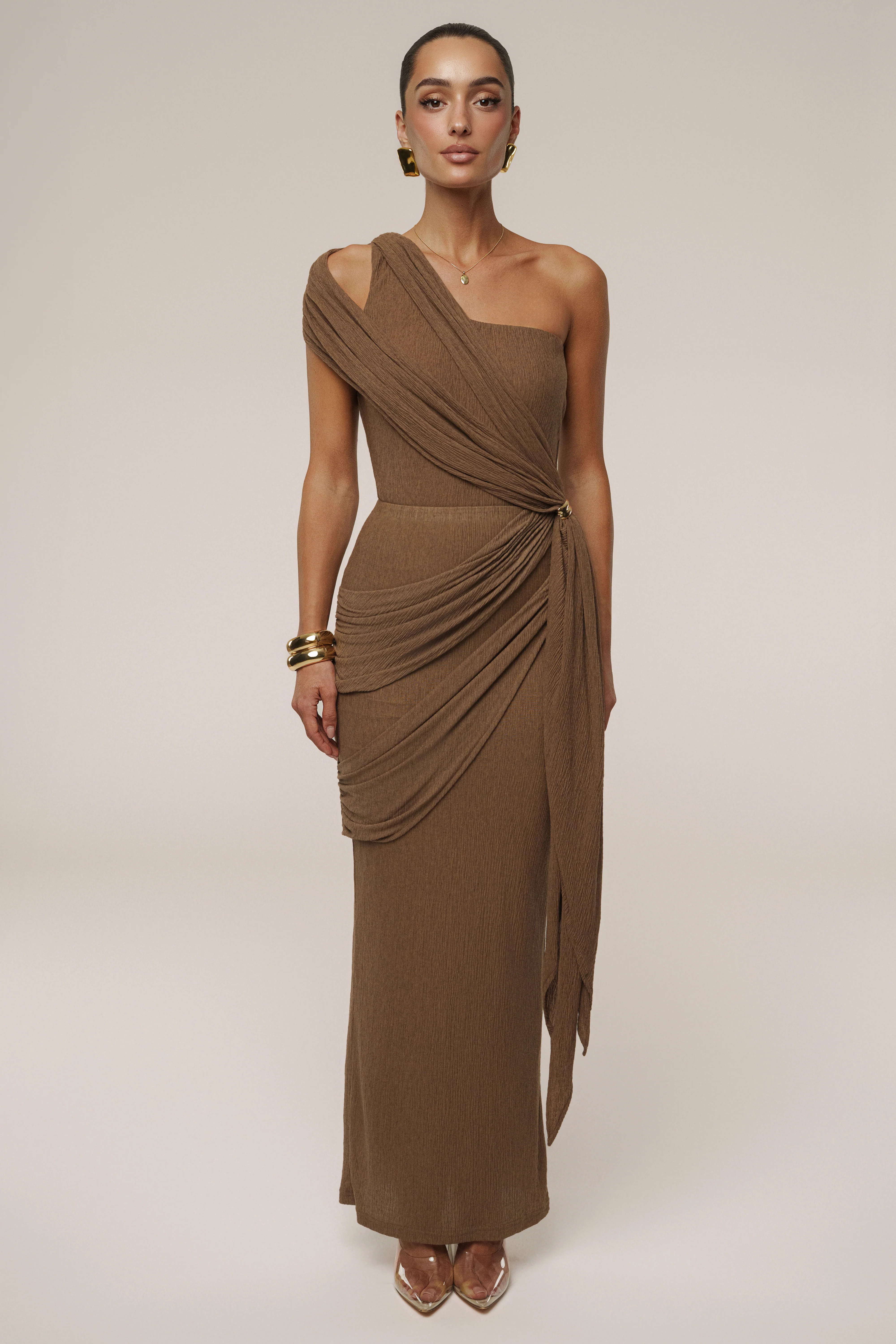 Chocolate Lovina Drape Bodysuit