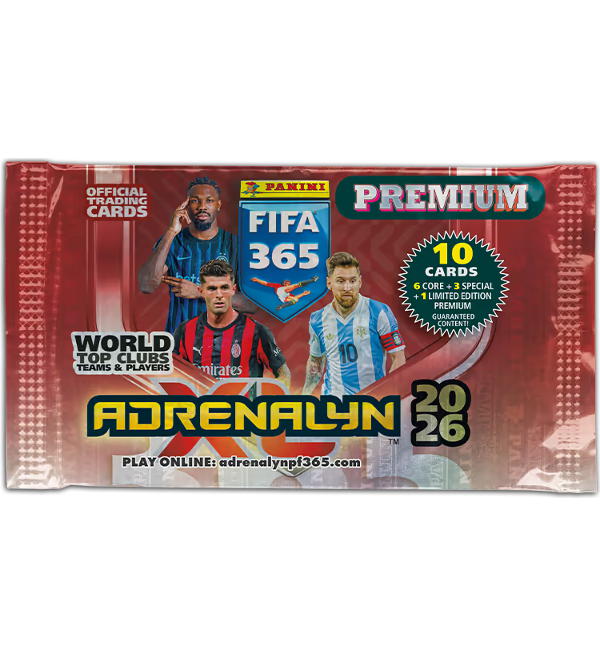 Panini FIFA 365 2026 Adrenalyn XL - PREMIUM Box With 10 Boosters