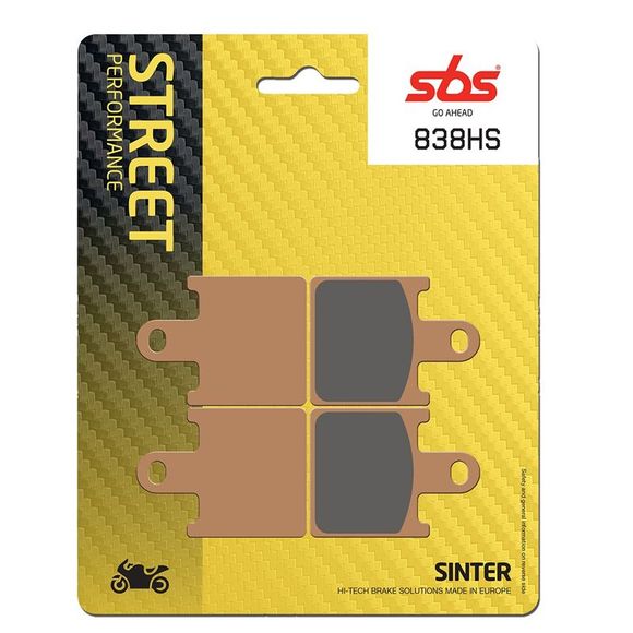 SBS 838HS Sinter Sintered Metal front brake padsRef: 838HS / 838070