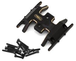 Treal Hobby Axial SCX24 Brass Skid Plate (Black) (13.9g) TLHTSCX24-182