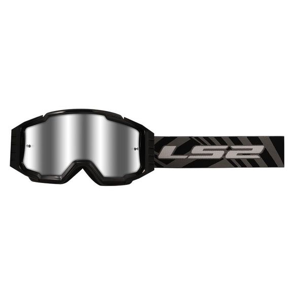 Masque cross LS2 CHARGER PRO SILVER VISOR 2024 - NoirRef : LS0950 / 7202012012
