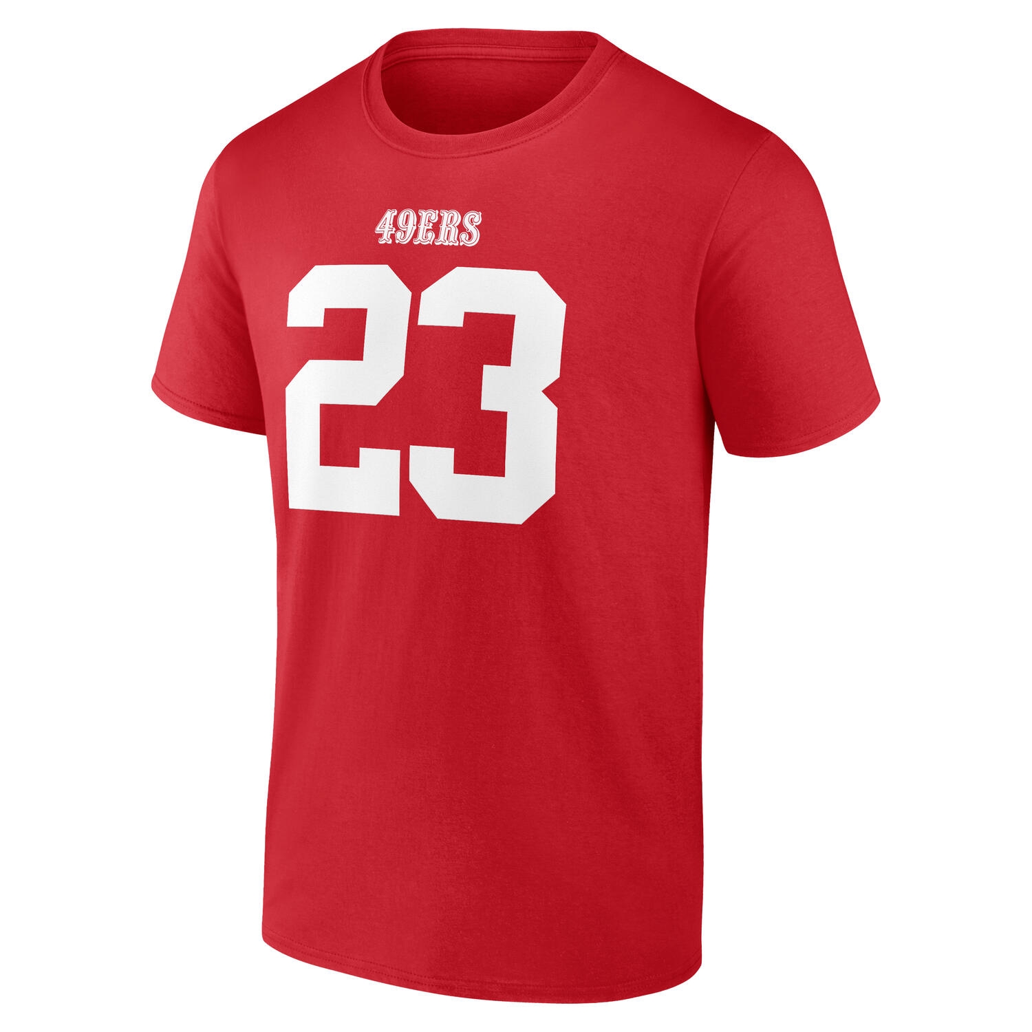 Christian McCaffrey #23 San Francisco 49ers Player NFL T-Shirt Red