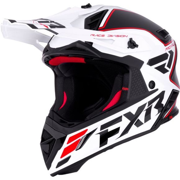 Casque cross FXR HELIUM 2026 - Rouge / BlancRef : FXR1757