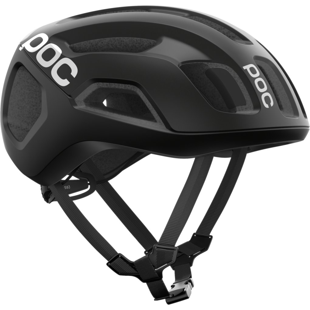 POC Ventral Air MIPS Helmet - 8879 Uranium Black Matt/Hydrogen White w. Logo