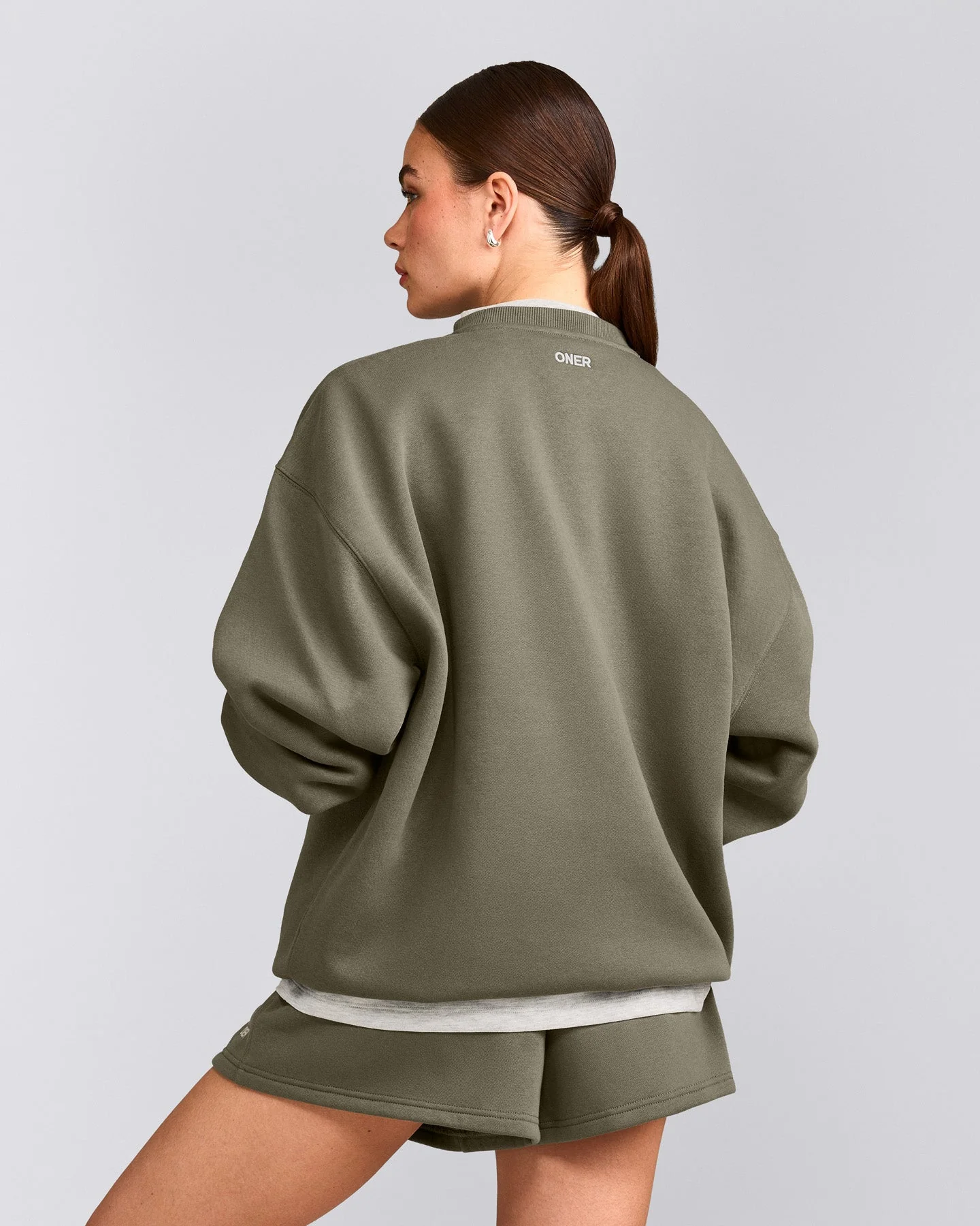 Foundations Cosy Oversized Sweatshirt | Alpine Green