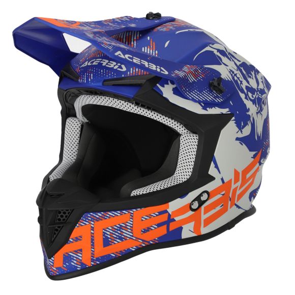 Casque cross Acerbis LINEAR 22.06 2024 - Gris / BleuRef : AE5315