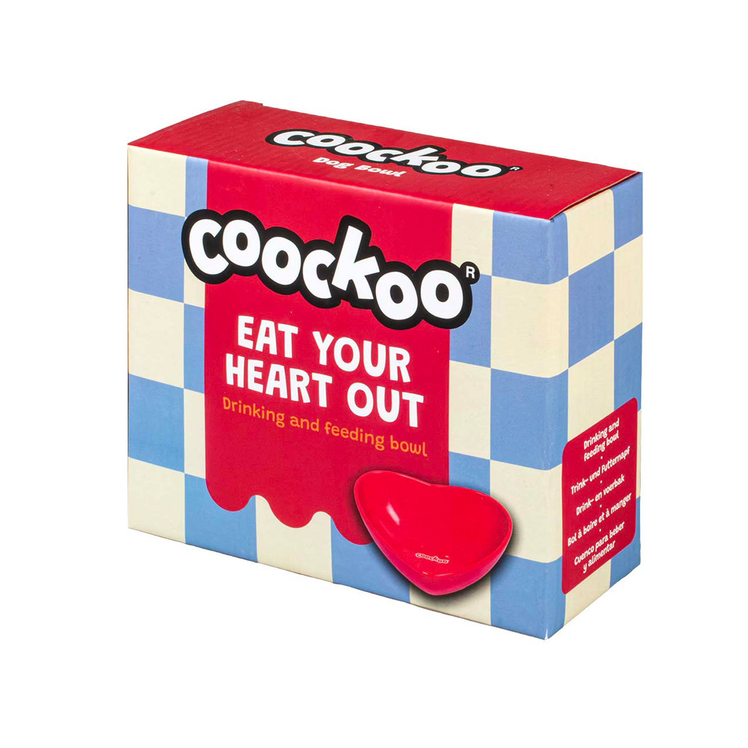 Coockoo Eat Your Heart Out Bowl - red