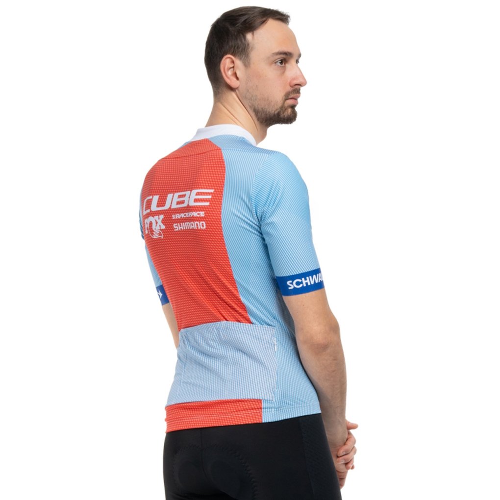 CUBE ROAD/XC X Factory Racing Short Sleeve Jersey Men - blue´n´orange