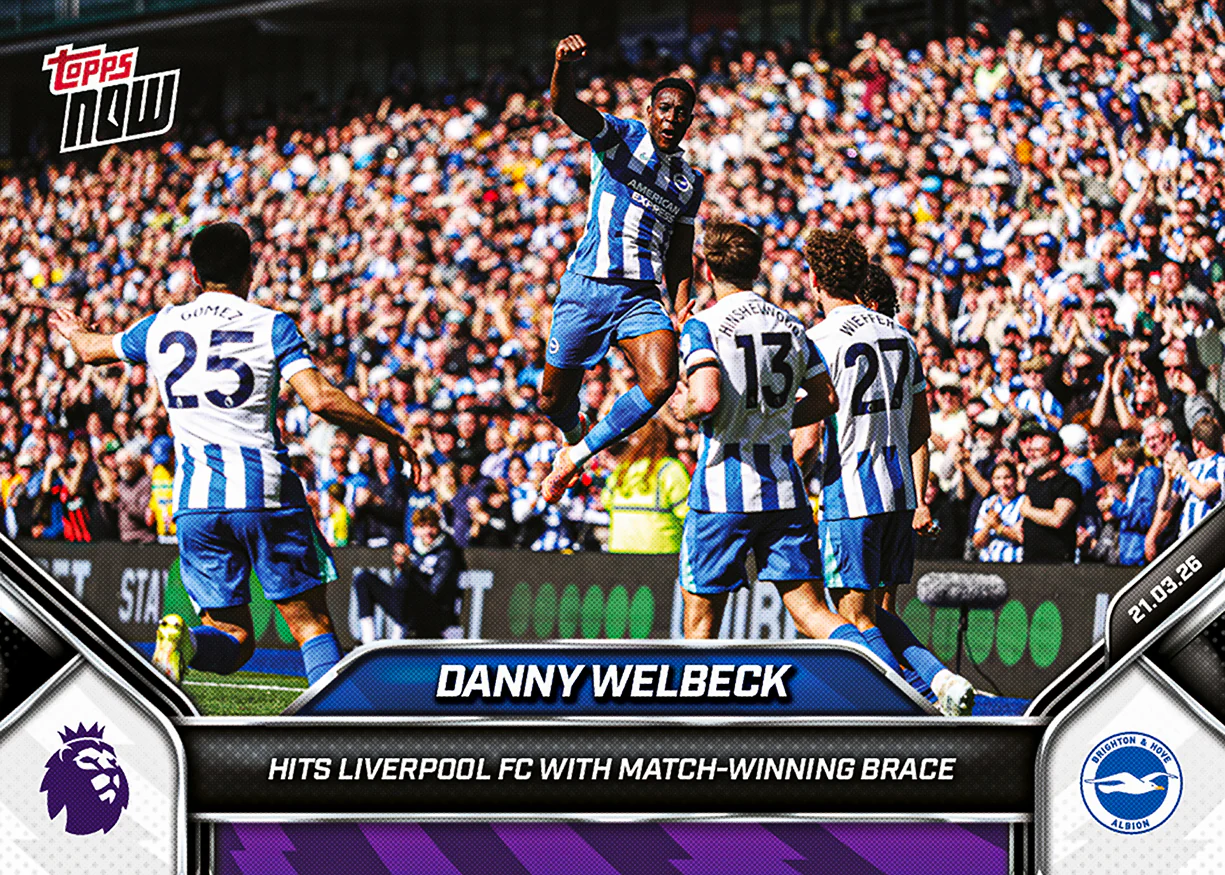 Danny Welbeck - 2025-26 Premier League Topps NOW® - Card 160 - PR: 133