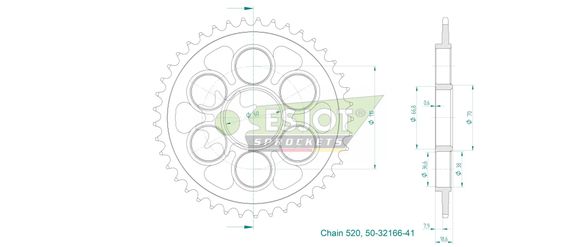 Esjot crown 41 teethRef: Esjo00040A / 12113047