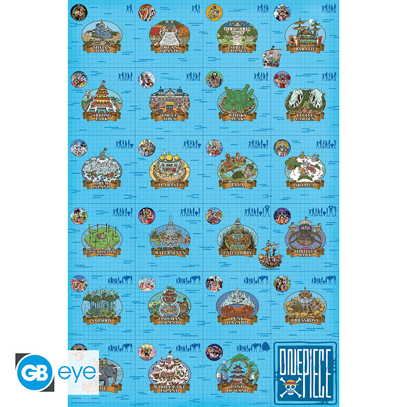 ONE PIECE Poster Log itinerary (91.5x61cm)