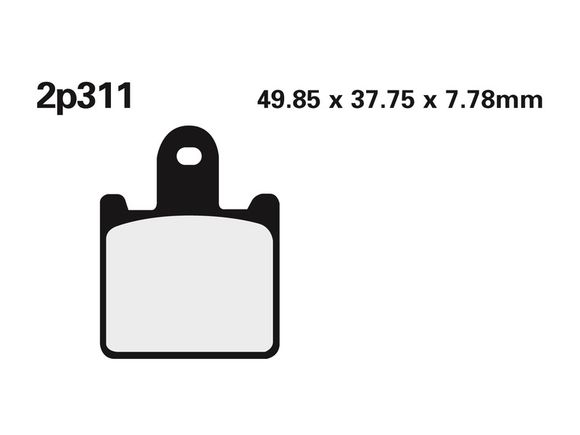 Nissin Street/Off-Road Sintered Metal Brake Pads - 2P-311STRef: NI00084A / 1036753