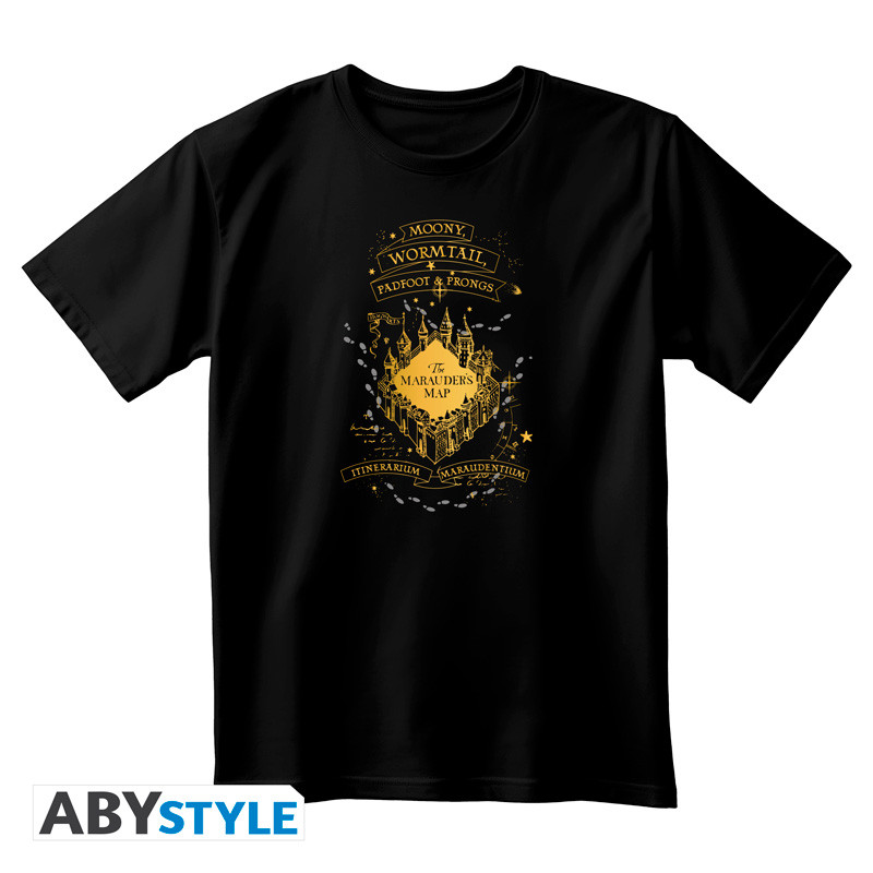 HARRY POTTER Unisex black Tshirt The Marauders