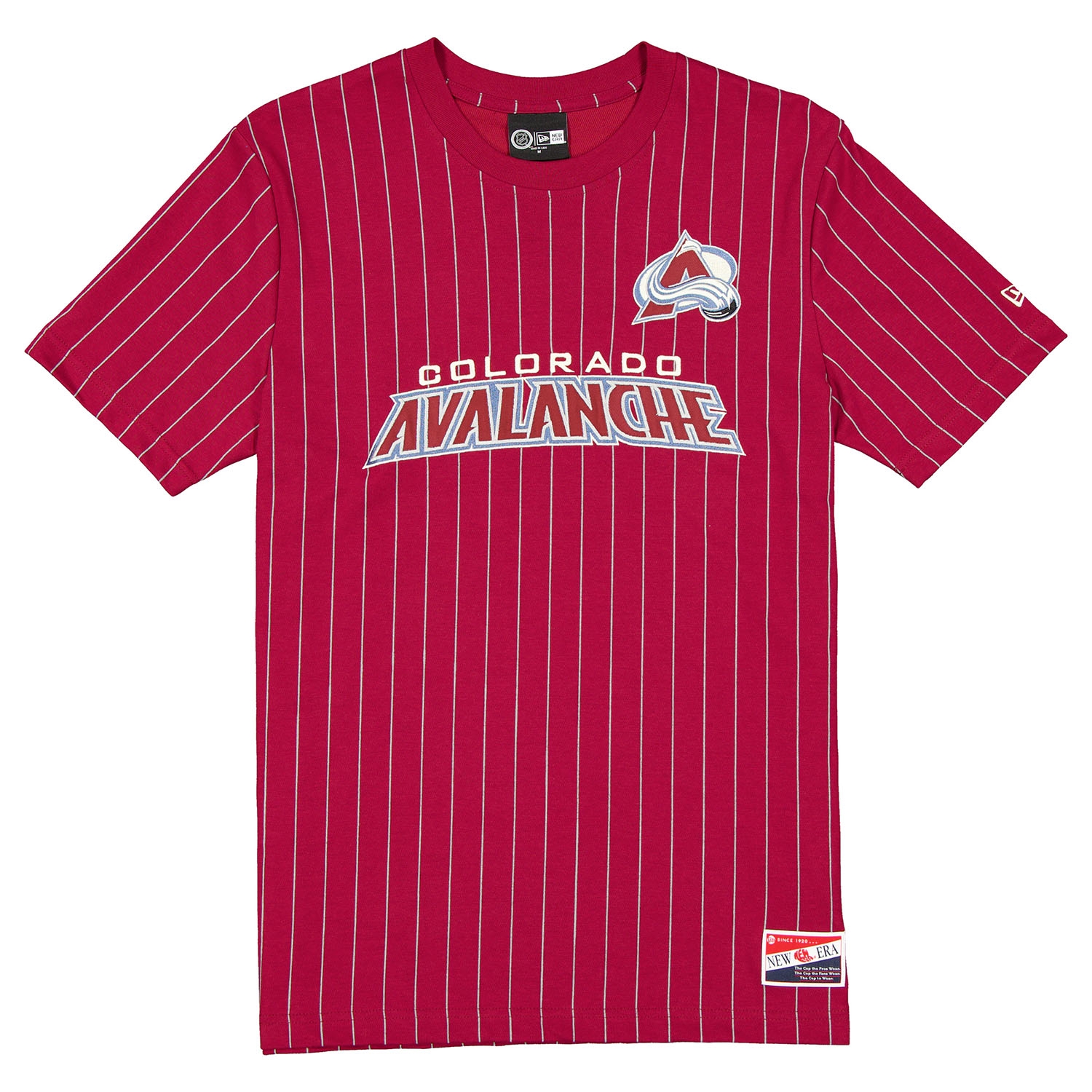 Colorado Avalanche Retro Stripe NHL T-Shirt Burgundy