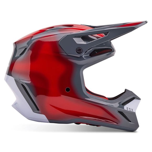 Fox V3 VOLATILE 2024 cross helmet - Gray / RedRef: FX4595