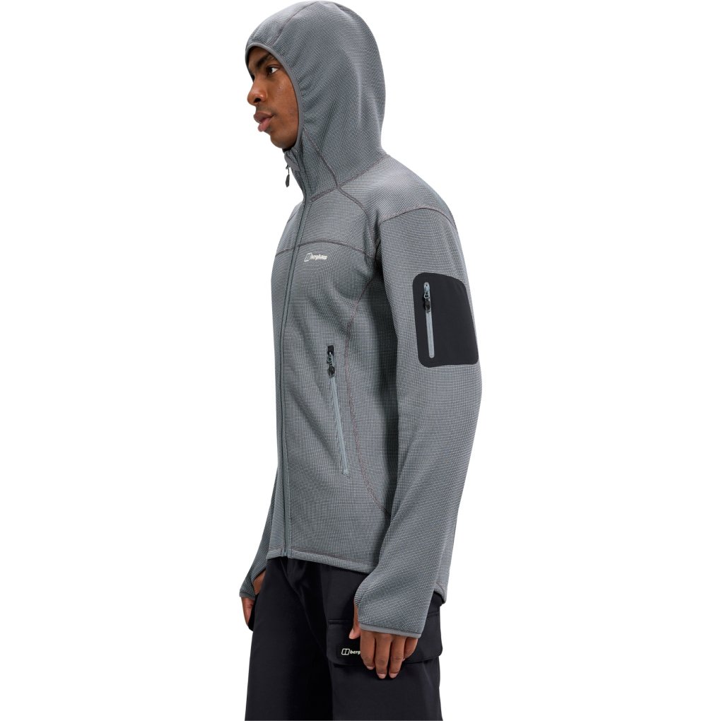 Berghaus Pravitale MTN 2.0 Hooded Fleece Jacket Men - Granite/Cavern