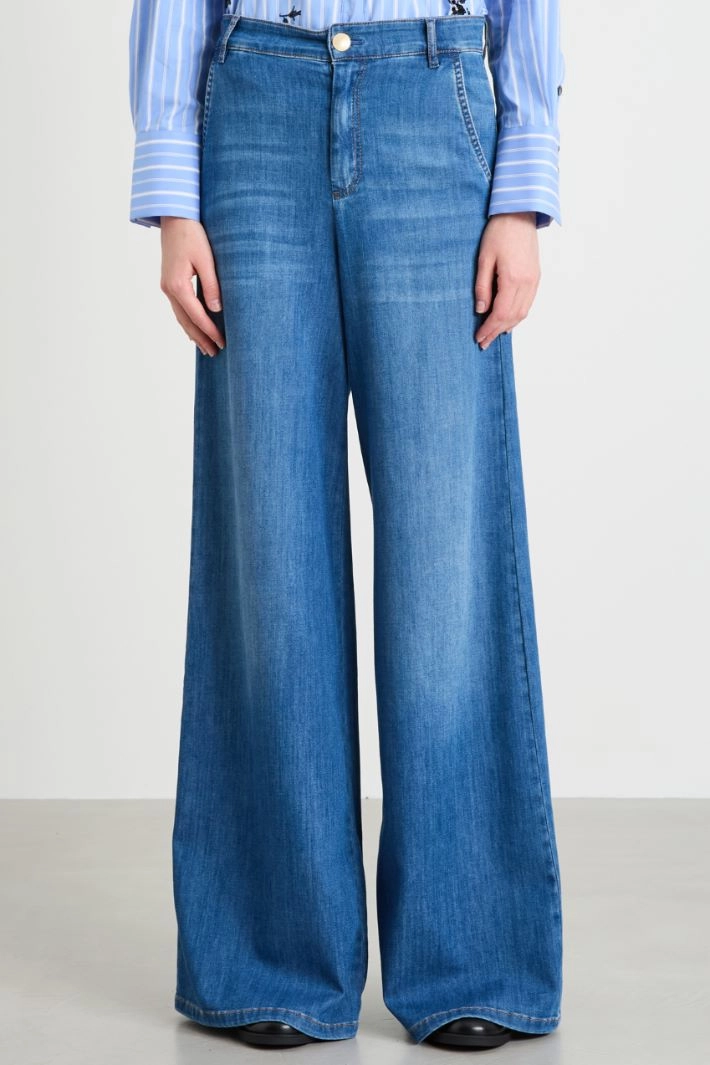 Palazzo jeans - BLUE