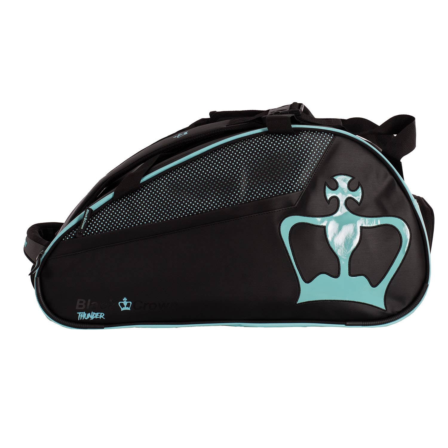 PADELBAG BLACK CROWN THUNDER BLACK/TURQUOISE A005985