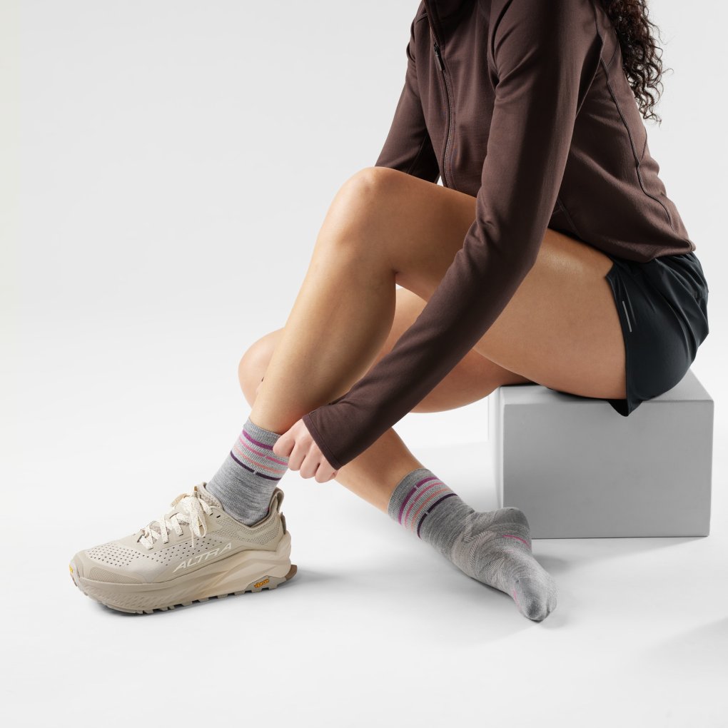 SmartWool Zero Cushion Mid Crew Running Socks Women - 039 light gray