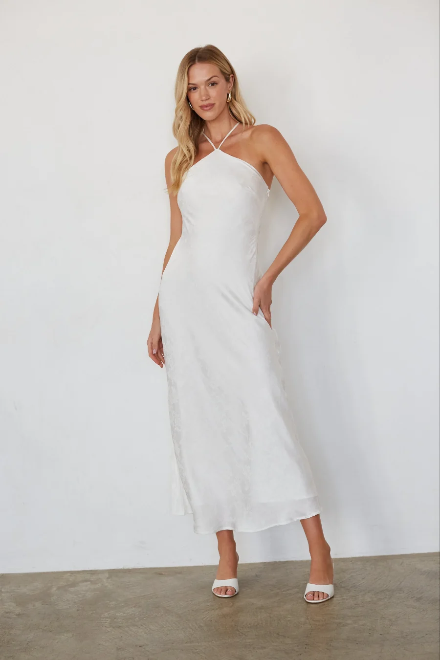 Eliana Open Back Maxi Dress