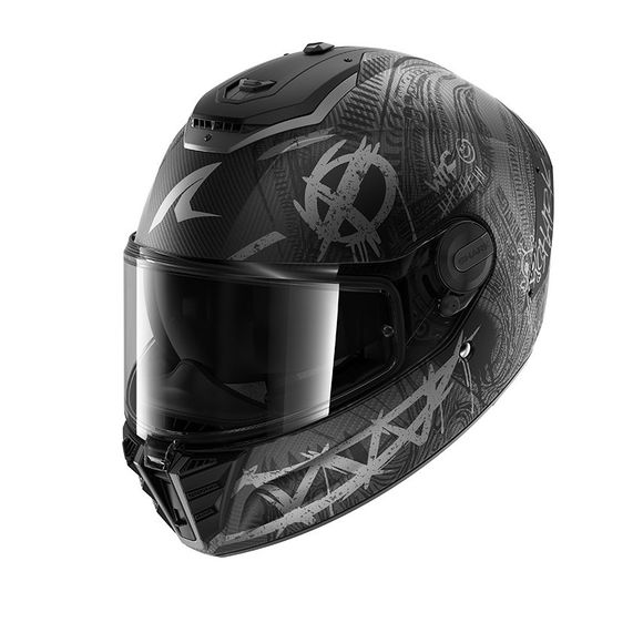 Shark SPARTAN RS CARBON SHIEVER Full-Face Helmet - Grey / GreyRef: SH1878-CAS