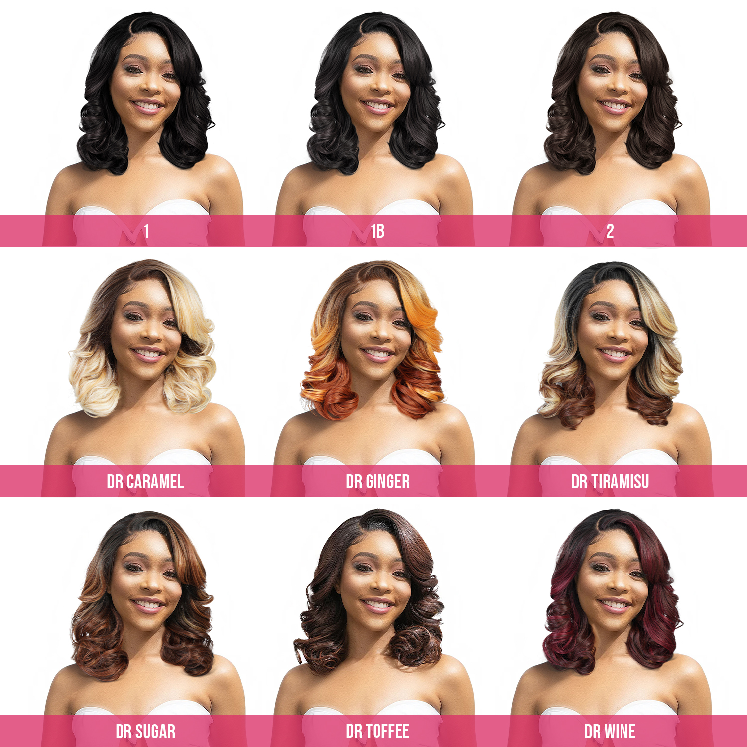 Janet Collection Human Hair Blend HD Lace Front Wig 360 Glueless Melt Hand-Tied 13X6 Frontal Part Tiva