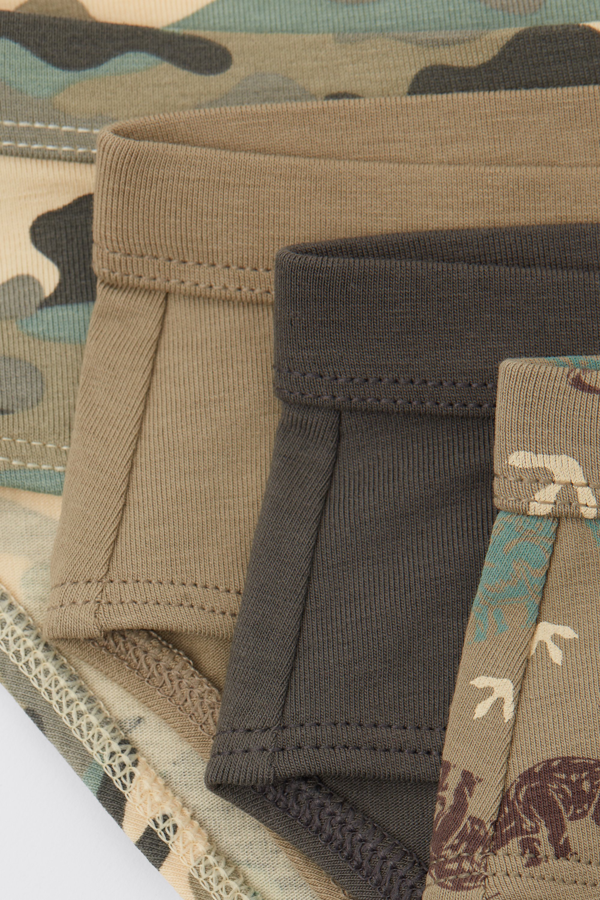 4 Pairs of Boys' Printed Cotton Briefs