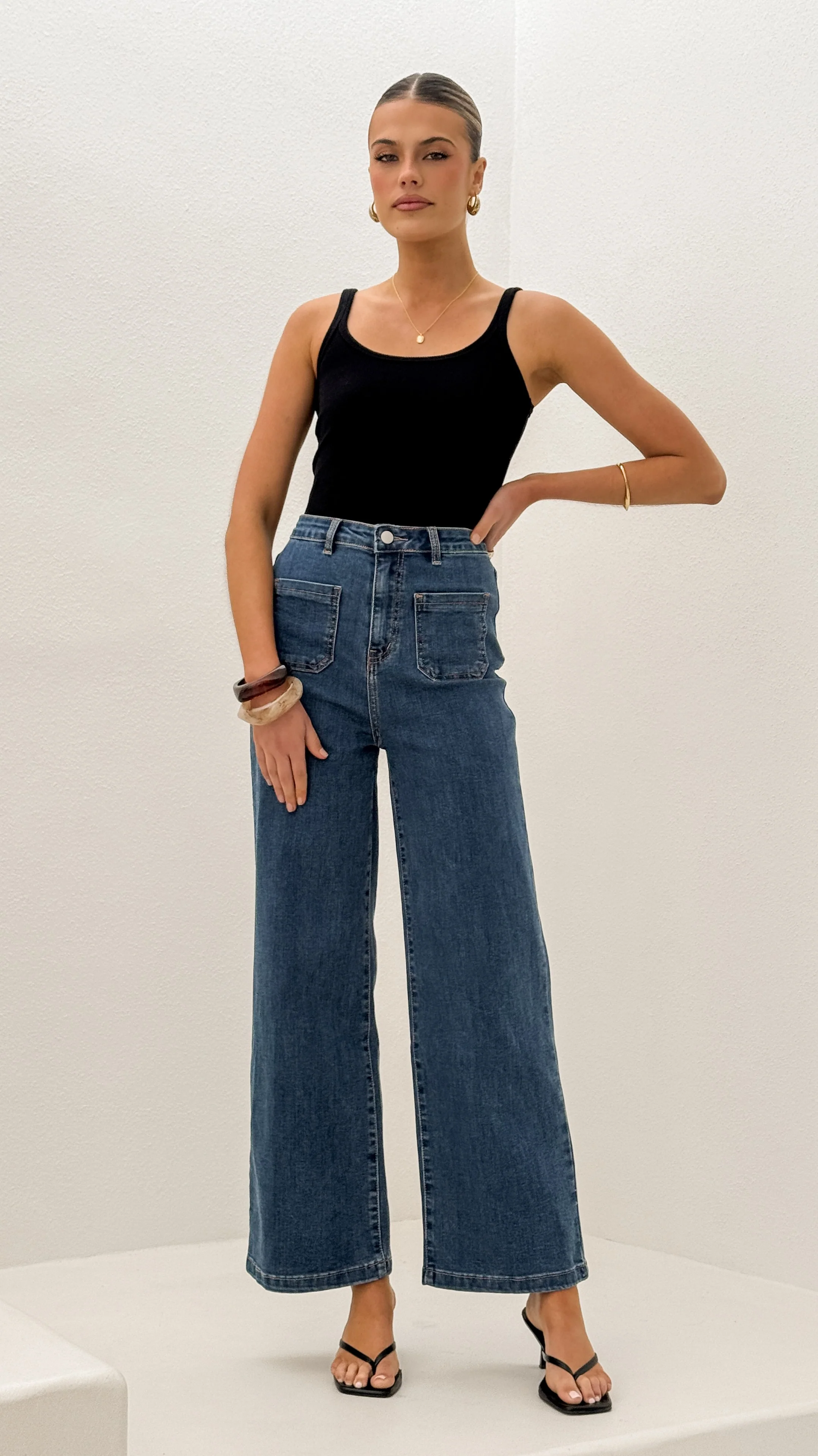 Macadrian Jeans - Mid Blue Denim