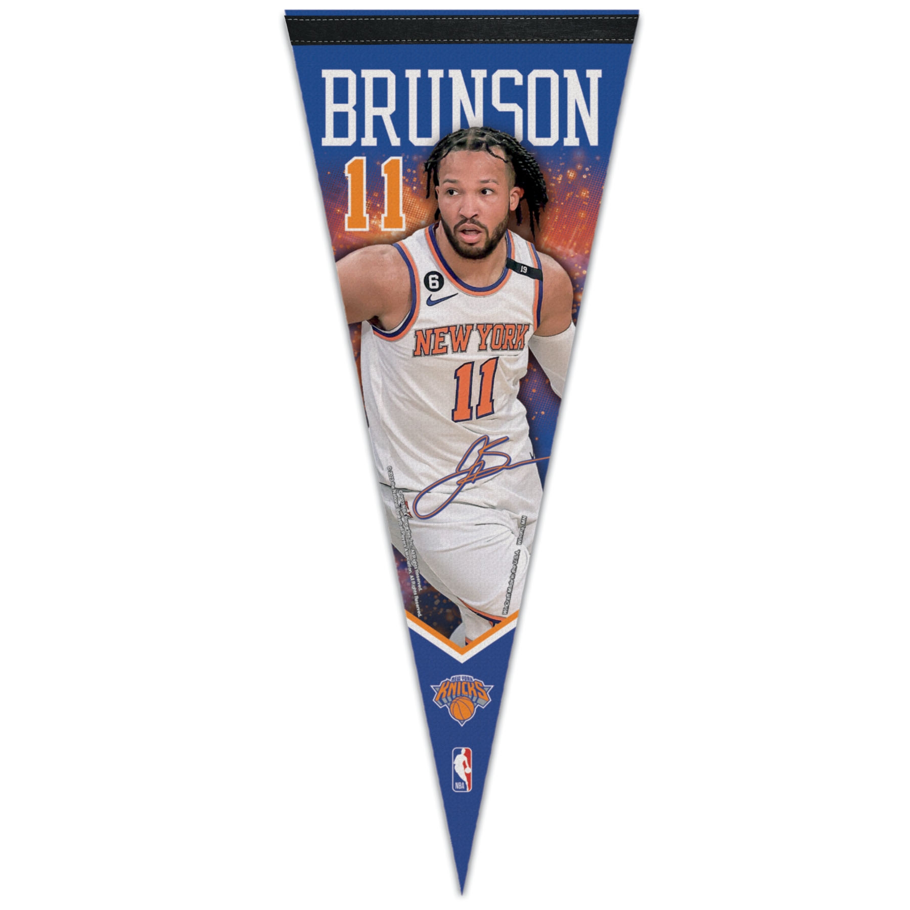 Jalen Brunson New York Knicks WinCraft Premium NBA Pennant