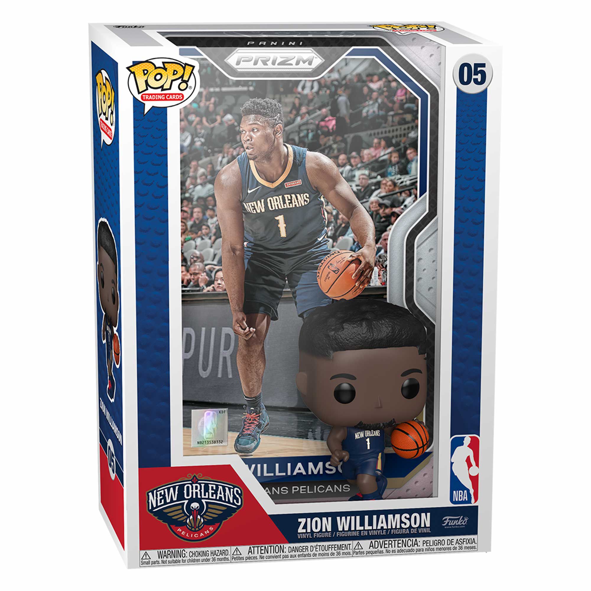 Funko POP! Prizm Trading Cards #05 Zion Williamson New Orleans Pelicans NBA Figure