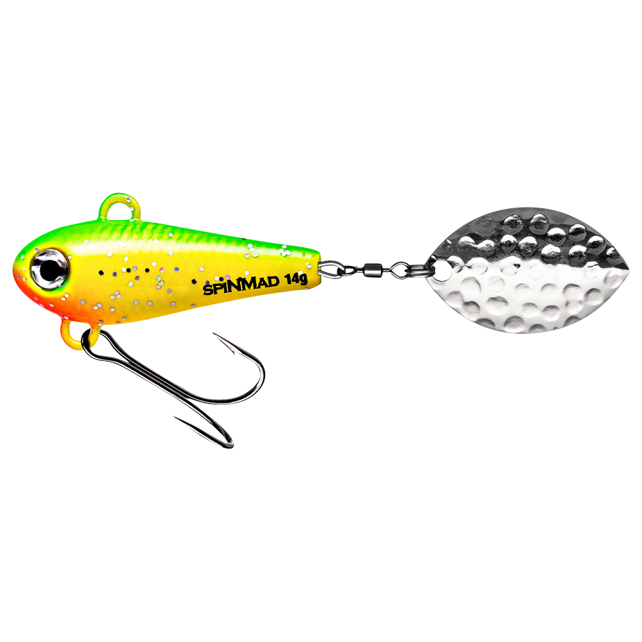 SpinMad Lead Head Spinner Originals (Green Lemon, 14 g)