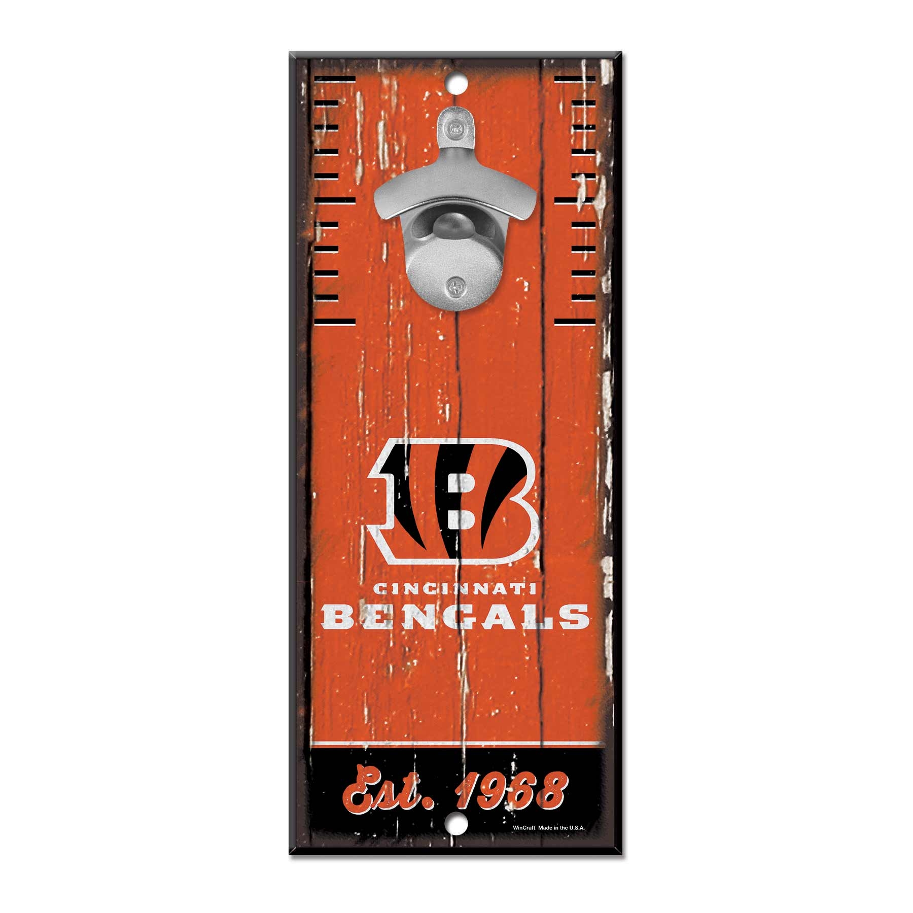 Cincinnati Bengals WinCraft NFL Bottle Opener Sign