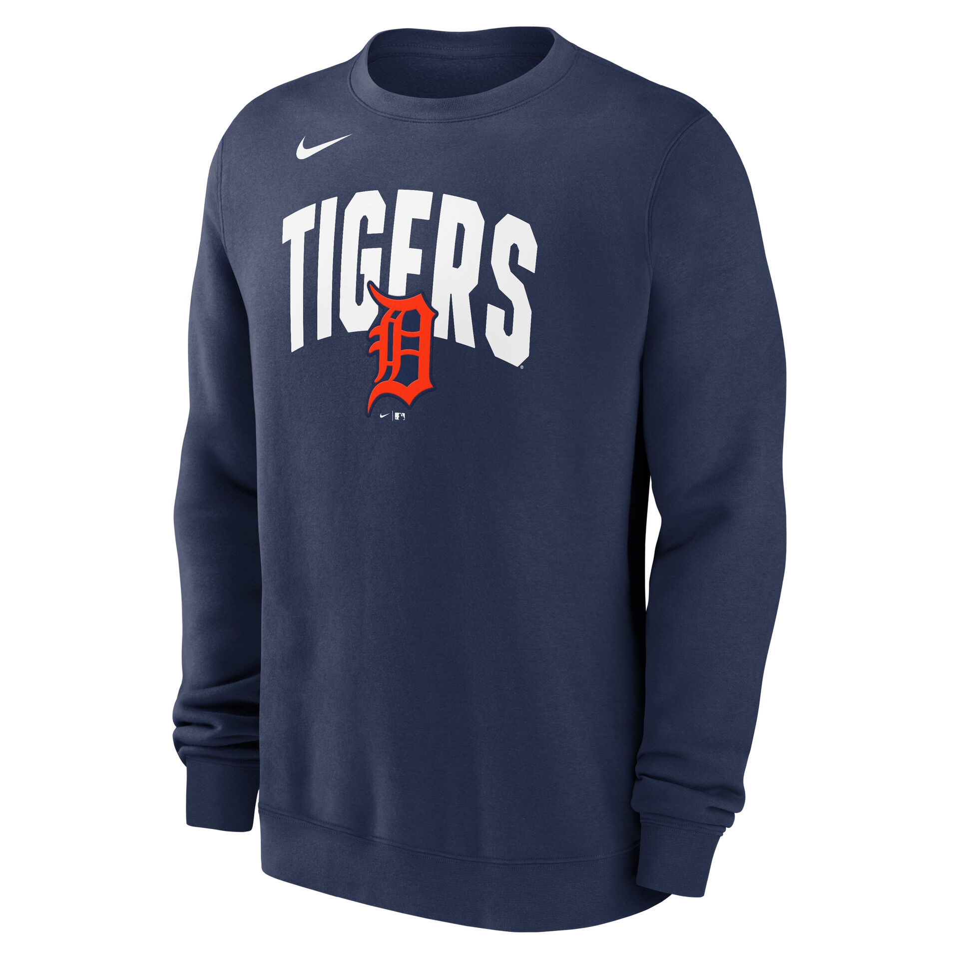 Detroit Tigers Club Fleece MLB Pullover Crew Navy
