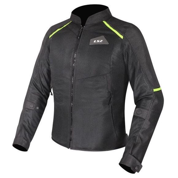 Ls2 Breeze Women'S Motorcycle Jacket - Black / YellowRef: LS1353
