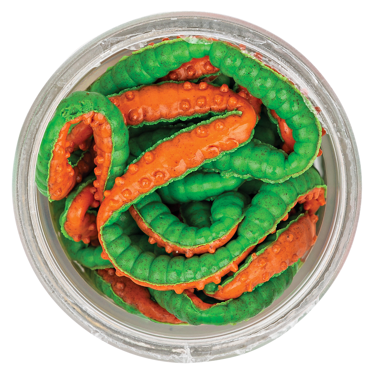 Berkley Softbait PowerBait Power Honey Worm (green\/orange)